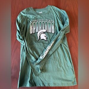 Michigan State Spartans Kid’s Long Sleeve Shirt - Green size XL